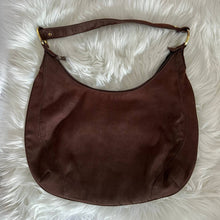 Load image into Gallery viewer, Brown Sequence Suede Saddle Bag
