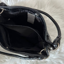 Load image into Gallery viewer, Sagharbor Glossy Black Leather Shoulder Bag
