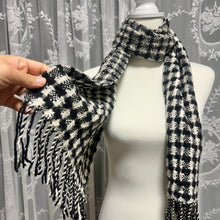 Load image into Gallery viewer, Black White Checkered Scarf
