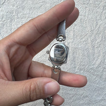 Load image into Gallery viewer, Silver Square Red Gem Vintage Watch
