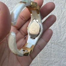 Load image into Gallery viewer, Green Rose Gold Cuff Vintage Watch
