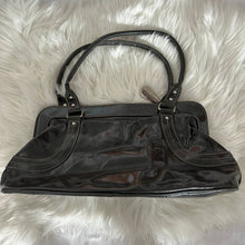 Load image into Gallery viewer, Franco Sarto Black Patent Leather Chest Bag
