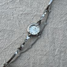 Load image into Gallery viewer, Silver Rhinestone Bracelet Watch
