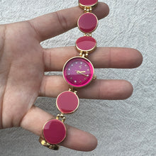 Load image into Gallery viewer, Magenta Pink Funky Vintage Watch
