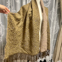 Load image into Gallery viewer, Brown Leopard Pink Beige Scarf
