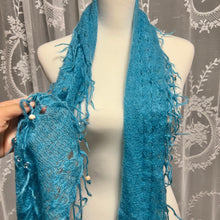 Load image into Gallery viewer, Blue Water Fairy Beaded Loop Scarf
