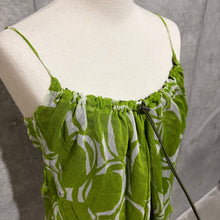Load image into Gallery viewer, Lime Green Groovy Flowy Cami Top
