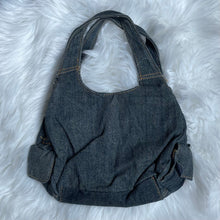 Load image into Gallery viewer, Vintage Washed Denim Blue Pocket Mini Hand Bag
