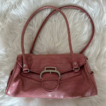 Load image into Gallery viewer, Pink Buckle Leather Shoulder Bag
