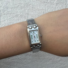 Load image into Gallery viewer, Silver Long Rectangle Strap Vintage Watch
