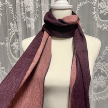 Load image into Gallery viewer, Duo Tone Pink Purple Scarf
