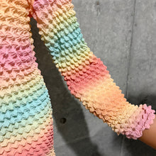 Load image into Gallery viewer, Pastel Rainbow Popcorn Long Sleeve Top
