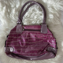 Load image into Gallery viewer, Purple Daisy Patent Leather Hand Bag
