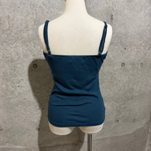Load image into Gallery viewer, Blue Emerald Fur Lace Chest Cami Top

