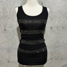 Load image into Gallery viewer, Y2K Rhinestones Stripe Tank Top
