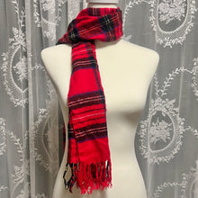 Load image into Gallery viewer, Classic Red Checkered Scarf
