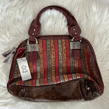 Load image into Gallery viewer, Red Strip Embossment Leather Hand Bag
