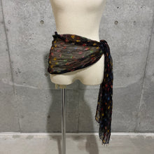 Load image into Gallery viewer, Black Mesh Primary Colours Scarf
