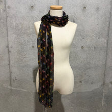 Load image into Gallery viewer, Black Mesh Primary Colours Scarf
