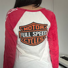 Load image into Gallery viewer, Freedom Highway Rider Eagle Red Raglan Long Sleeves Top
