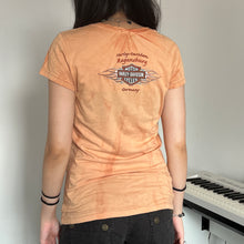 Load image into Gallery viewer, Harley Davidson Orange Tie Dye Logo Shirt Top
