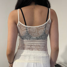 Load image into Gallery viewer, Cream White Lace Camisole Top
