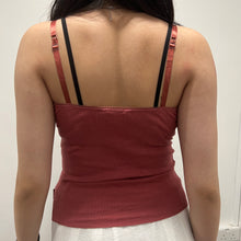 Load image into Gallery viewer, ABERCROMBIE Dusty Magenta Lace Cotton Camisole Top
