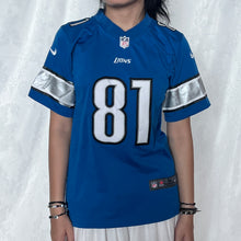 Load image into Gallery viewer, NFL Lions Blue 81 Jersey Shirt
