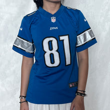 Load image into Gallery viewer, NFL Lions Blue 81 Jersey Shirt
