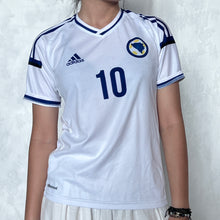 Load image into Gallery viewer, Adidas White Blue 10 SARA Jersey Shirt
