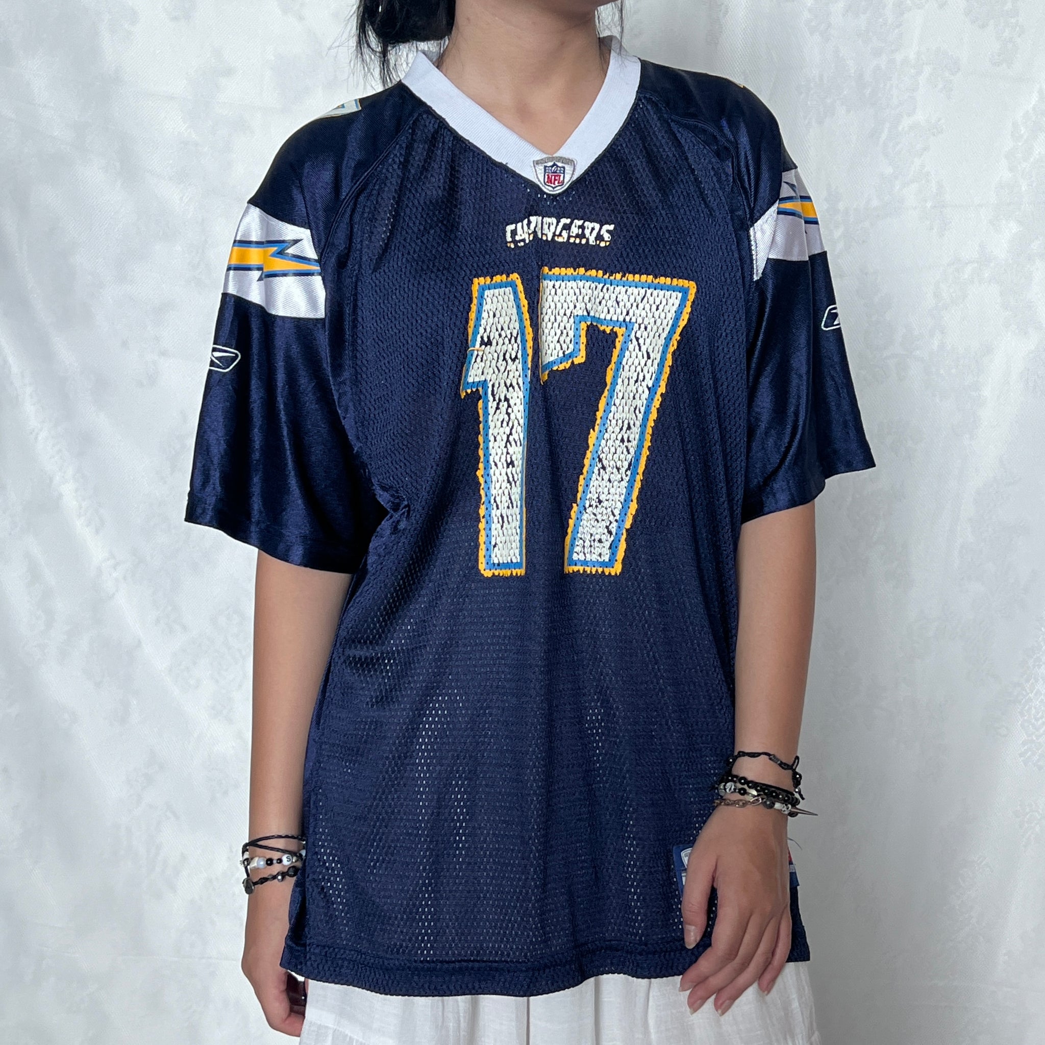 NFL Navy Blue 17 Jersey Shirt – re.drmg