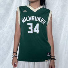 Load image into Gallery viewer, Adidas Green 34 Jersey Tank Top
