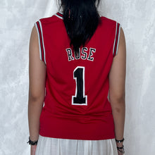 Load image into Gallery viewer, Adidas NBA Bulls Red 1 Jersey Tabk Top
