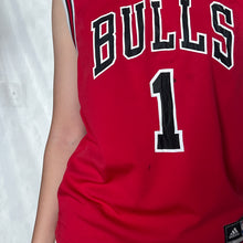 Load image into Gallery viewer, Adidas NBA Bulls Red 1 Jersey Tabk Top
