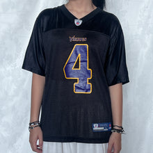 Load image into Gallery viewer, NFL Vikings Black 4 Jersey Shirt
