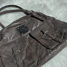 Load image into Gallery viewer, GUESS Brown Grey Buckle Pockets Bag
