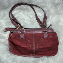 Load image into Gallery viewer, Red Suede Purple Leather Mini Shoulder Bag
