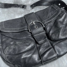 Load image into Gallery viewer, Coach Black Buckle Mini Shoulder Bag
