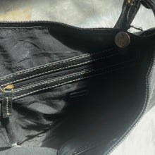 Load image into Gallery viewer, Black Buckle With Gold Detail Hand Bag
