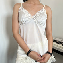 Load image into Gallery viewer, White Lace Silky Cami Top
