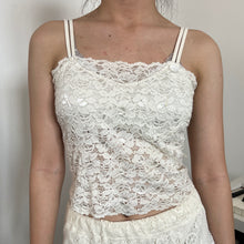 Load image into Gallery viewer, White Lace Tube Cami Top
