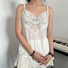 Load image into Gallery viewer, White Roses Lace Mesh Cami Top
