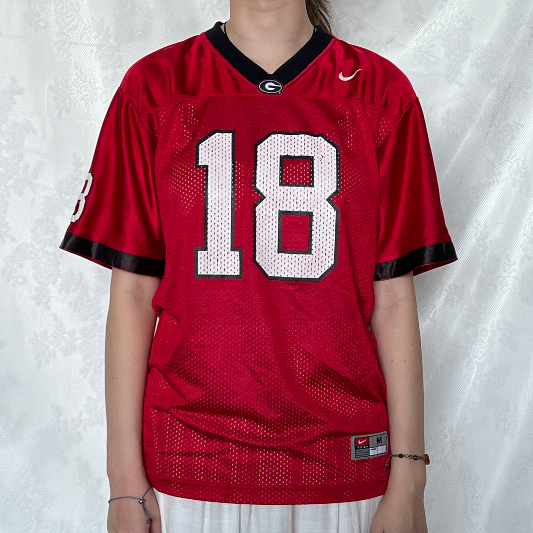 Nike Red 18 White Jersey Shirt