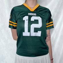 Load image into Gallery viewer, NFL Green Rodgers 12 Jersey Shirt Crop Fitting Peel
