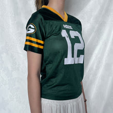 Load image into Gallery viewer, NFL Green Rodgers 12 Jersey Shirt Crop Fitting Peel
