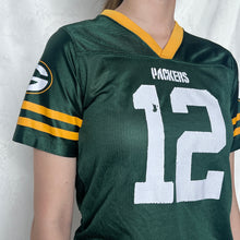 Load image into Gallery viewer, NFL Green Rodgers 12 Jersey Shirt Crop Fitting Peel
