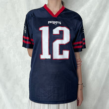 Load image into Gallery viewer, NFL Navy Blue Brady 12 Jersey Shirt
