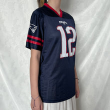 Load image into Gallery viewer, NFL Navy Blue Brady 12 Jersey Shirt
