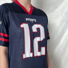 Load image into Gallery viewer, NFL Navy Blue Brady 12 Jersey Shirt
