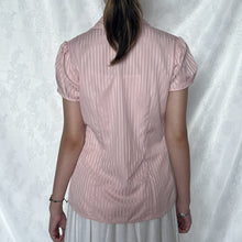 Load image into Gallery viewer, Light Pink Alice Ruffles Collar Short Office Sleeve Top
